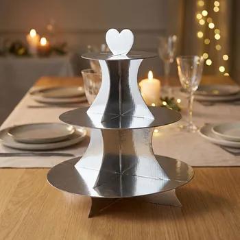 Třípatrový kartonový etažér MONDEX EXCELLENT HOUSEWARE 30 cm