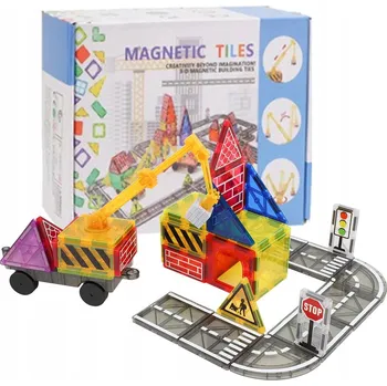 ostatní stavebnice STAVEBNICE STAVEBNICE - SADA 40 DÍLKŮ - ULICE, CESTA PRO DĚTI