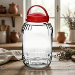 Sklenice s držadlem MONDEX BASIC KITCHEN 3,1 l červená