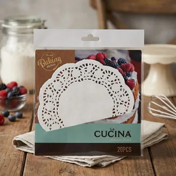 Papírový ubrousek Papírové krajkové ubrousky MONDEX LA CUCINA bílé 20 ks