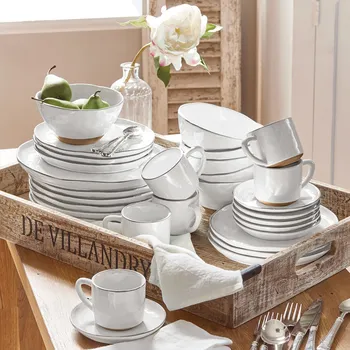 Sada nádobí Nádobí, 30dílná sada Biarré, bílá,