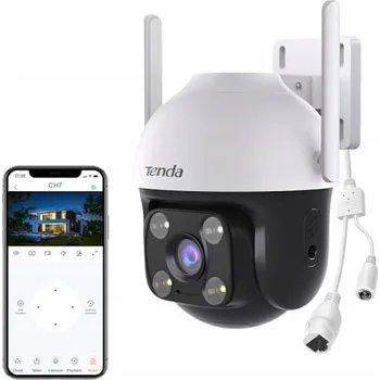 IP kamera TENDA Venkovní WLAN kamera 2K+ 4MP Detekce pohybu a zvuku, obousměrné audio