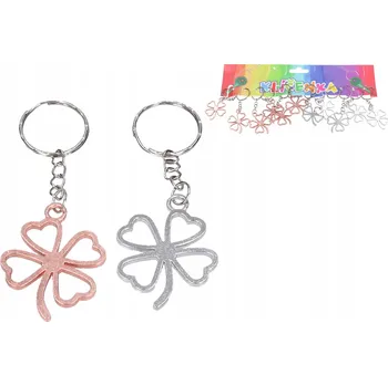 Čtyřlístkový kovový přívěšek na klíče - Elegantní ozdoba pro každý den