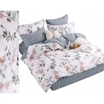 Povlečení Povlečení povlečení teplé 200x220 + povlaky na polštáře ČESKÁ VÝROBA 3 dílné, proužky, květiny