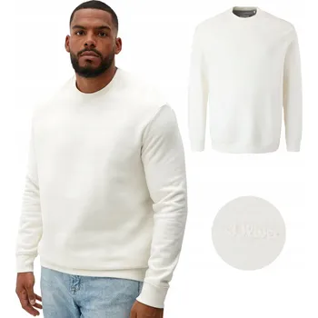 Pánská mikina Pánská mikina s.Oliver bílá - 5XL