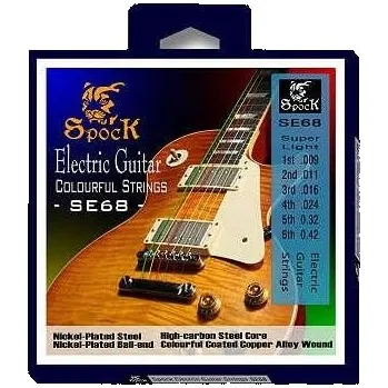 Příslušenství pro strunný nástroj Struny pro elektrickou kytaru Spock SE68