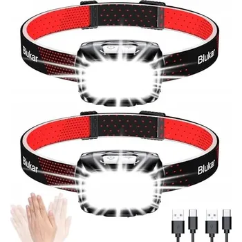 Čelovka BLUKAR LED Čelovka 2 kusy super jasná nastavitelná IPX5