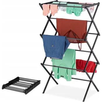 Sušák na prádlo Skládací Sušák na prádlo se 6 Polic a 11 tyčemi, úsporná