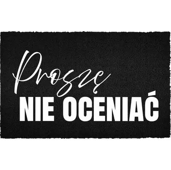 Rohožka KOKOSOVÁ ROHOŽKA ČERNÁ 60X40 CM - VSTUPNÍ ČISTICÍ ZÓNA PŘED DVEŘE