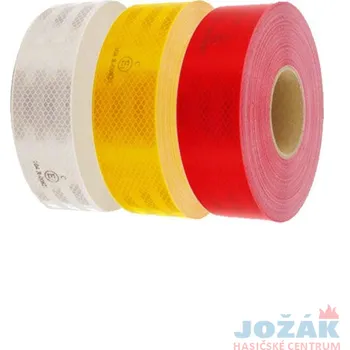 Výstražná páska Páska - reflexní plná Červená 1 metr