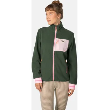 Dámské oblečení Fleecová mikina Kari Traa ROTHE 623487 zelená 79X, vel. S