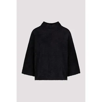 Dámská mikina Svetr Monari 809495 černý s lurexem a chloupkem Velikost: 40