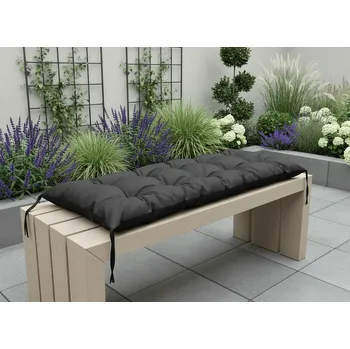Pergola Prošívané sezení na lavici WILSON color 02 antracitová různé rozměry, polstr na zahradní lavici - sedák Mybesthome Rozměr: 120x40 cm