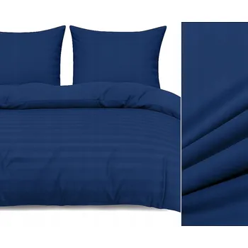 Povlečení Damaškové Sada povlečení 160x200 + 2 polštáře hotelová modrá, chrpa