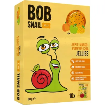 Bonbon Ovocné želé jablko-mango-dýně-chia TM Bob Snail 90 g (10*9 g)