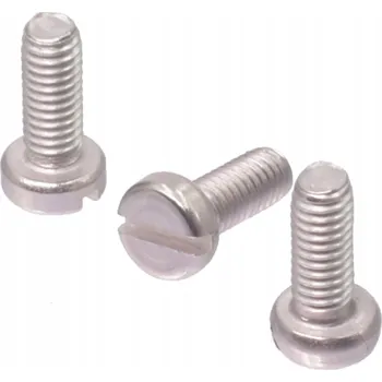 Šroub Šroub M6x30 s válcovou hlavou, nerezový, s přímou drážkou, 10 ks