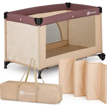 Dětská postýlka Petite & Mars Postýlka cestovní Nyja Urban Jungle Sand