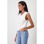 Top Monari 0020 bílý úpletový ve stylu vesty Velikost: 34