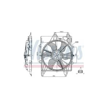 Motor automobilu Ventilátor chladiče NISSENS 85882