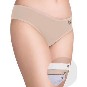 Dámské spodní prádlo Dámské bavlněné Kalhotky se srdíčky, 3 ks, velikost M YOCLUB