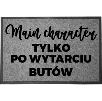 Rohožka VSTUPNÍ ROHOŽKA ŠEDÁ 40X60 CM KE DVEŘÍM VTIPNÁ ZÁBAVNÁ MAIN CHARACTER