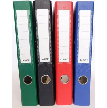 ŠANON Pořadač na Dokumenty A4 5 cm ČERNÝ Potahovaný Archivní