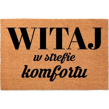 Rohožka KOKOSOVÁ ROHOŽKA PŘED DVEŘE 60X40CM - VÍTEJTE