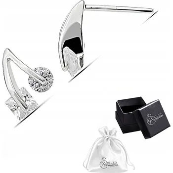 Náušnice Stříbrné náušnice ryzost 925 s kubickými zirkony