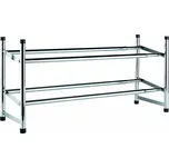 Toro Kovový nastavitelný botník 2 patra…