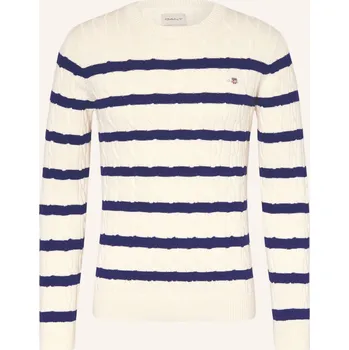 Pánské oblečení Gant Pánský Svetr, bílá / tmavě modrá, M