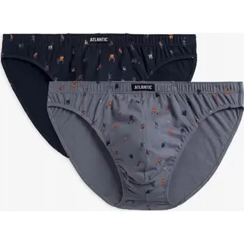 Slipy 2-PACK Pánské sportovní slipy Monkey bavlna Atlantic M