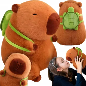 plyšák PLYŠOVÁ HRAČKA KAPYBARA PLYŠÁK HRAČKA S BATOHOM 50CM TIP NA DÁREK