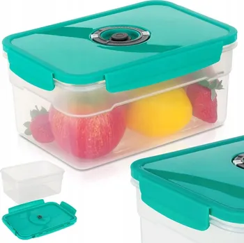 Dóza na potraviny NÁDOBA NA POTRAVINY SKLENĚNÁ S VÍKEM, OBĚDOVÝ BOX, LUNCHBOX