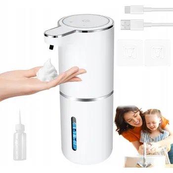 Dávkovač mýdla Bezkontaktní Dávkovač mýdla v pěně, Automatický dávkovač pěny, USB, 20 cm