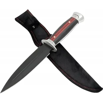 Kuchyňský nůž Outdoorový Nůž IB - 39383 - Černá/Červená KP-39383
