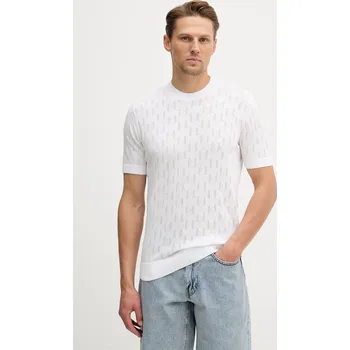 Pánské tričko Oboustranné bavlněné tričko Karl Lagerfeld 562301.655004 bílá 00X, vel. M