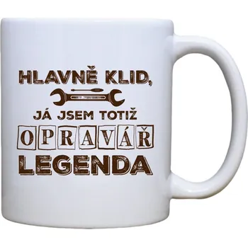 DOBRÝ TRIKO Keramický MAXI hrnek 550 ml Jsem opravář legenda