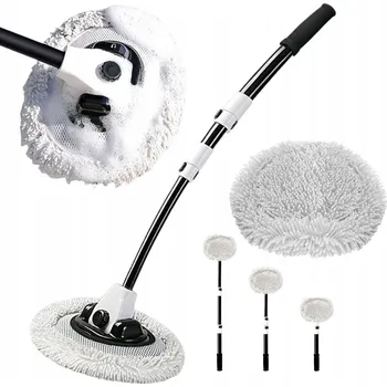 Mycí kartáč na vozidlo Teleskopický kartáč na mytí auta, disků kol, dlouhý, střecha, mikrovlákno