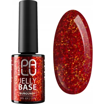 Lak na nehty PALU JELLY BASE BURGUNDY (Podkladová báze na nehty - Burgundská)