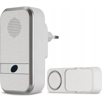 Domovní zvonek REV Bezdrátový zvonek, dosah 150m, 90dB, 230V AC, bílý