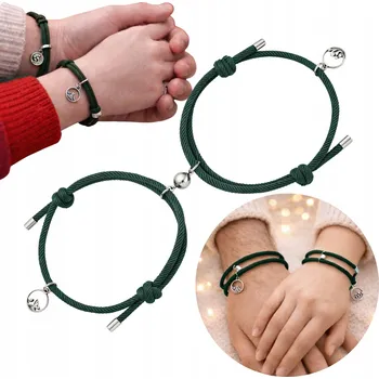 Náramek MAGNETICKÉ NÁRAMKY PRO PÁRY A PŘÁTELE ZELENÉ