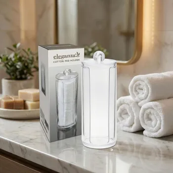 Dóza na potraviny Dóza na vatové tampony s víčkem MONDEX ELEGANZA průhledná