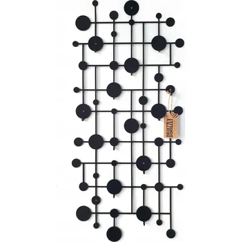 Věšák Šatní ramínko kovový Decolicious černý