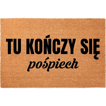 KOKOSOVÁ ROHOŽKA PŘED DVEŘE 60X40 CM - ZDE KONČÍ LEGRACE