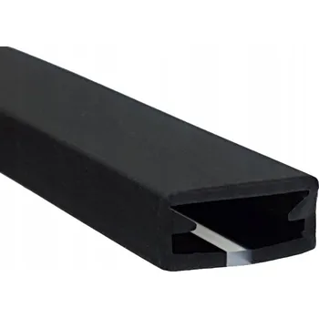 LED páska Silikonová Trubice Plochá P13 ČERNÁ Flex LED Hadice Silikon pro COB pásky 10mm