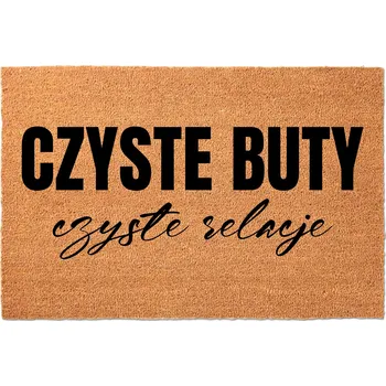 KOKOSOVÁ ROHOŽKA PŘED DVEŘE 60X40CM - ČISTÉ VZTAHY