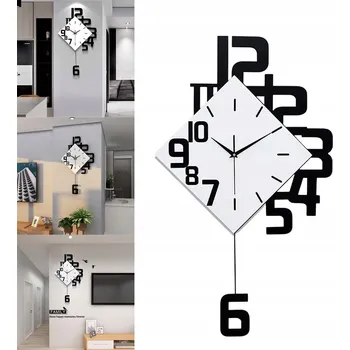 Hodiny Velké nástěnné hodiny do obýváku, dekorativní tiché moderní nástěnné hodiny