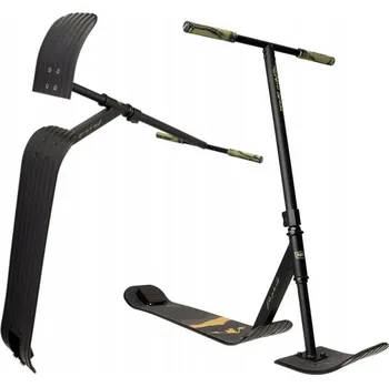 Koloběžka Freestyle Koloběžka na sníh NKD SNOW Černo-Zelená, výška 91 cm