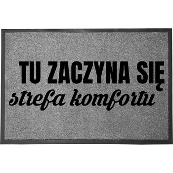 Rohožka ŠEDÁ VSTUPNÍ ROHOŽKA 60X40 POD DVEŘE - ZÓNA POHODLÍ