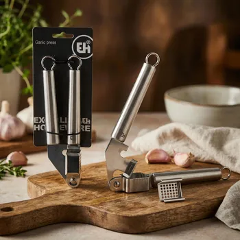 Lis na česnek Lis na česnek EXCELLENT HOUSEWARE 20 cm stříbrný